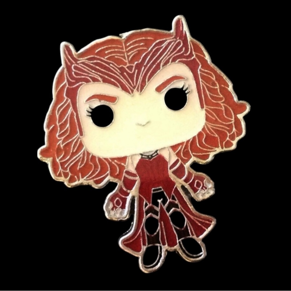 MARVEL FUNKO POP Enamel Pin Set (3-Pk) –Scarlet Witch, Loki, Captain America NWT - Picture 7 of 9